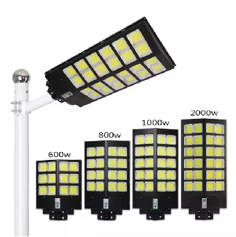 Hot Sale 600W 800W 1000W 2000W LED Solar Street Light Outdoor Road All In One Solar Street Lamp